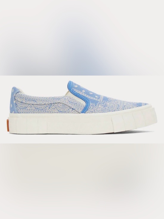 Good News Shoes - NIB [Good News] Paisley Yess Blue/White Slip-On Sneakers Women’s EU 38 / US 8